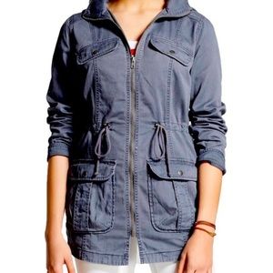 Mossimo Grey utility jacket with hood